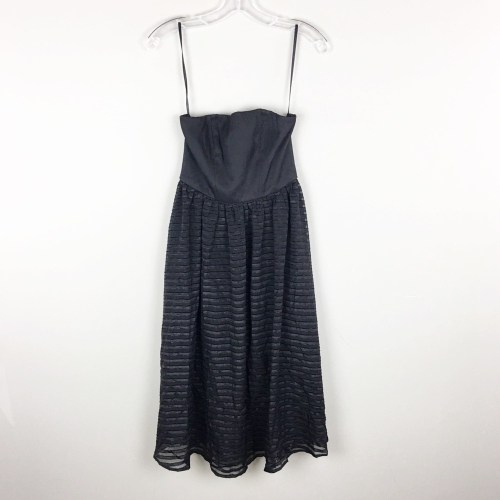 NBD | Black Strapless Midi Dress - E21 - Picture 2 of 7